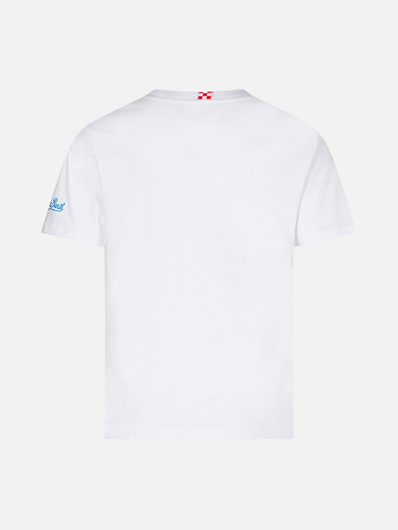 Baumwoll-T-Shirt für Jungen mit St. Barth Padel Club-Aufdruck