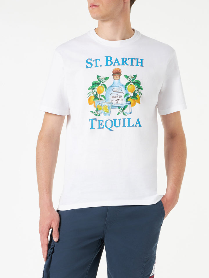 Man cotton t-shirt with St. Barth Tequila print - MC2 Saint Barth