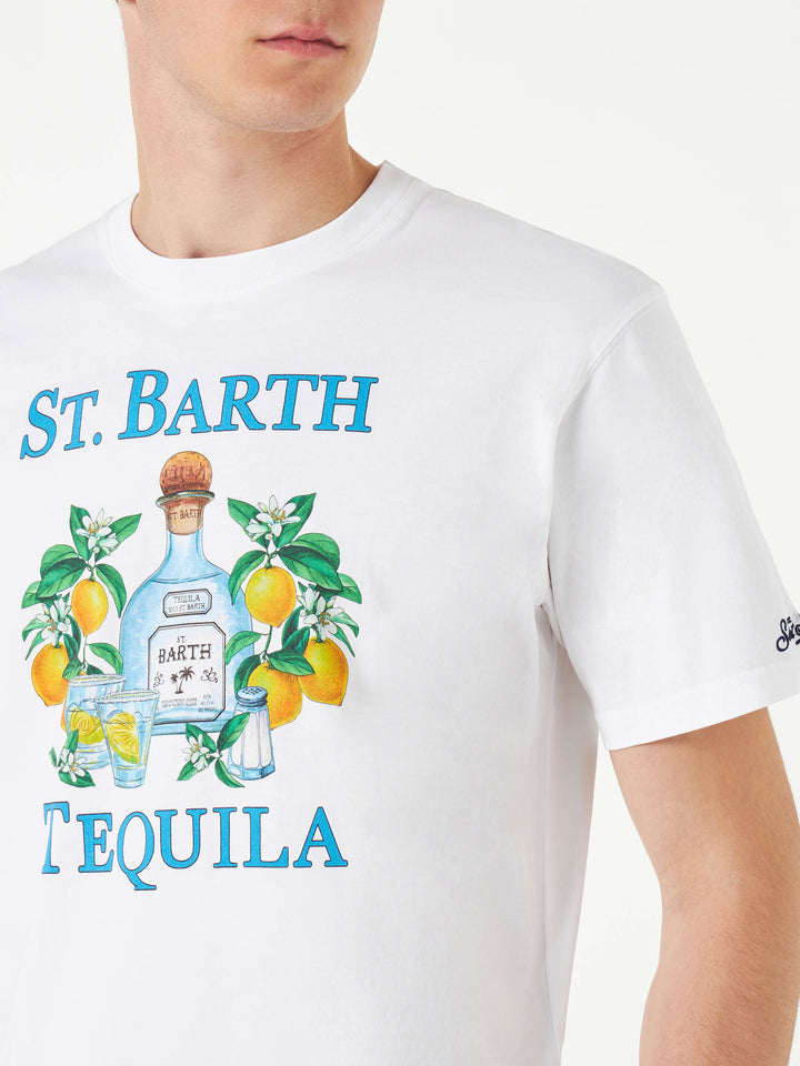 Man cotton t-shirt with St. Barth Tequila print - MC2 Saint Barth