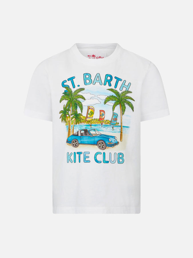 Mc2 Saint Barth T-shirt da bambino in cotone con stampa auto