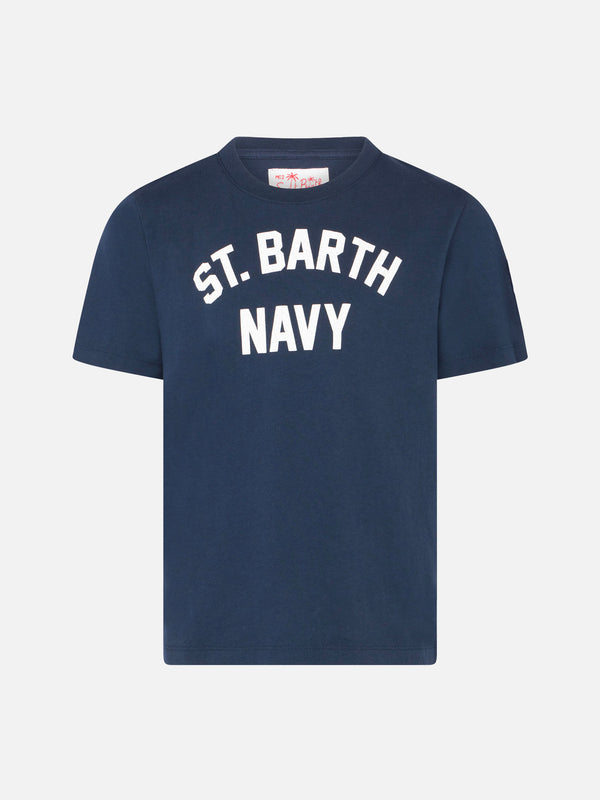 Marineblaues T-Shirt für Jungen von Saint Barth