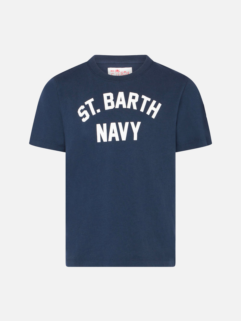 T-shirt blu da bambino Saint Barth Navy