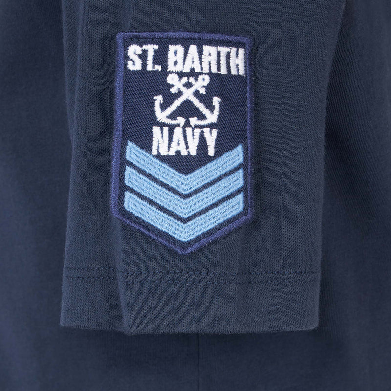 Saint Barth navy  boy's t-shirt