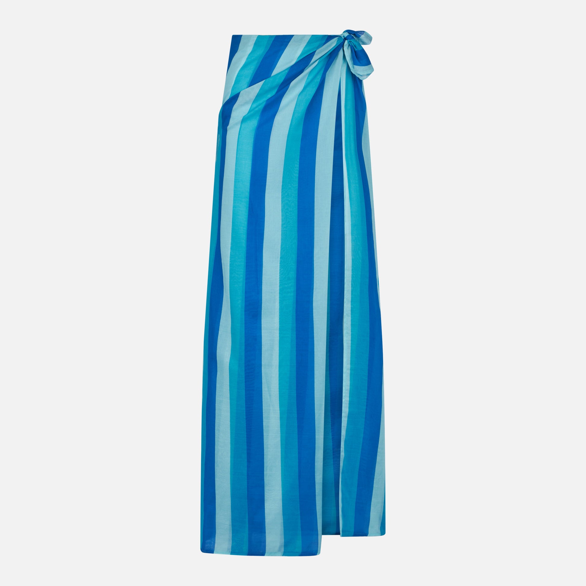 Cotton pareo skirt with striped print - MC2 Saint Barth