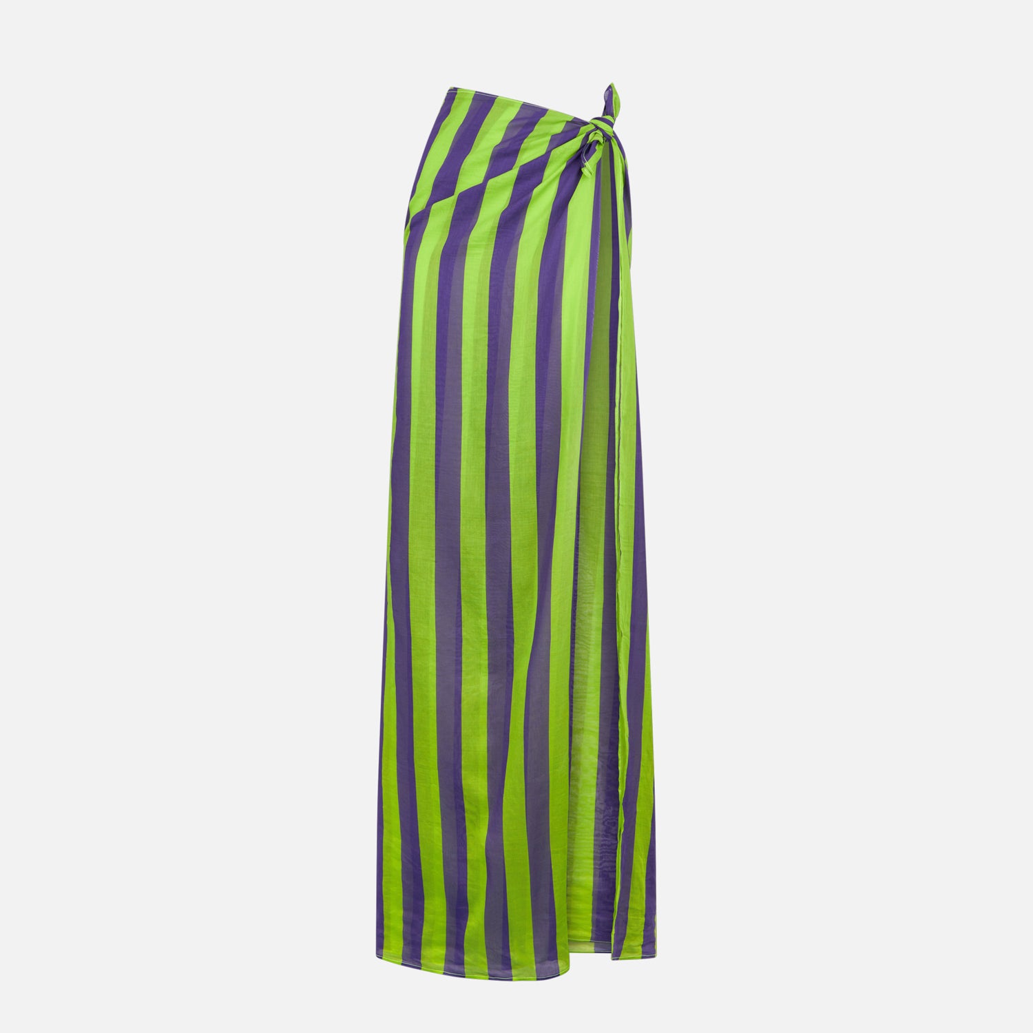 Cotton pareo with striped print - MC2 Saint Barth
