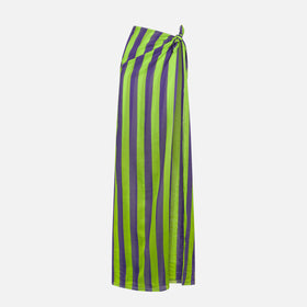 Cotton pareo with striped print - MC2 Saint Barth