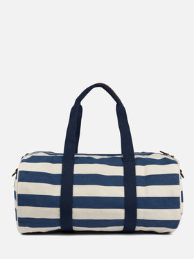 Travel duffel bag with blue stripes - MC2 Saint Barth