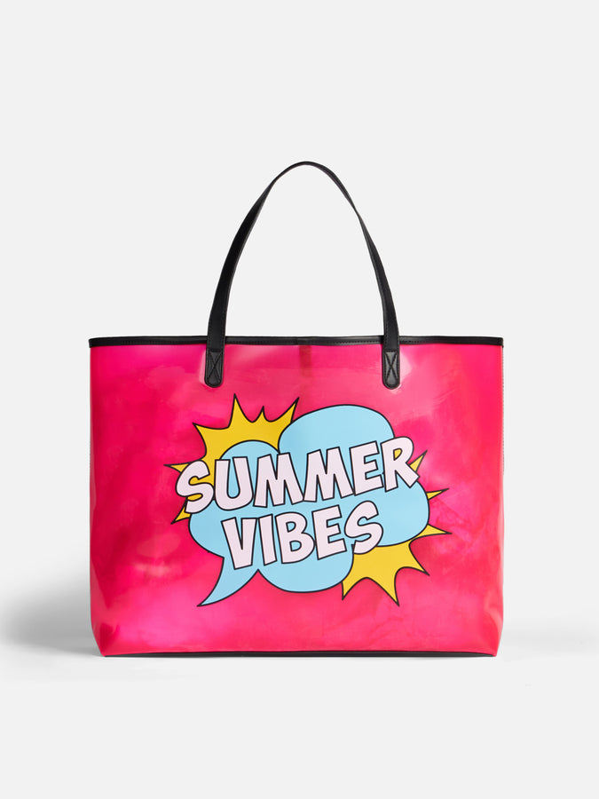 Mc2 Saint Barth Borsa in pvc trasparente Summer vibes