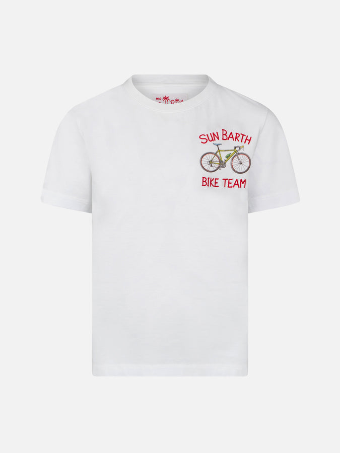 Mc2 Saint Barth T-shirt da bambino in cotone con stampa bici