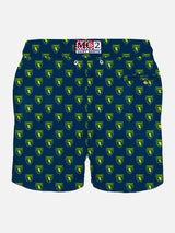 Man light fabric swim shorts with taurus logo | TORINO FC SPECIAL EDITION