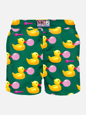 Herren-Badeshorts mit Enten- und Big-Babol-Aufdruck | GROSSE BABOL® SONDEREDITION
