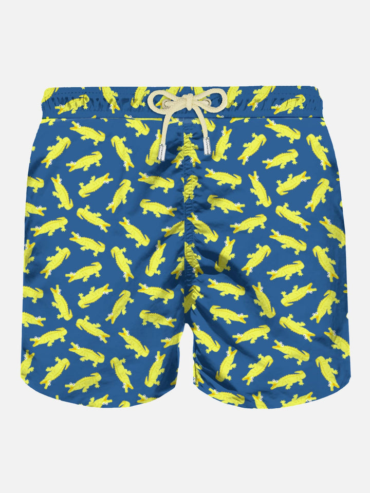 Man swim shorts with crocodile print - MC2 Saint Barth