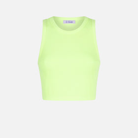 Cotton crop tank top with St. Barth embroidery - MC2 Saint Barth