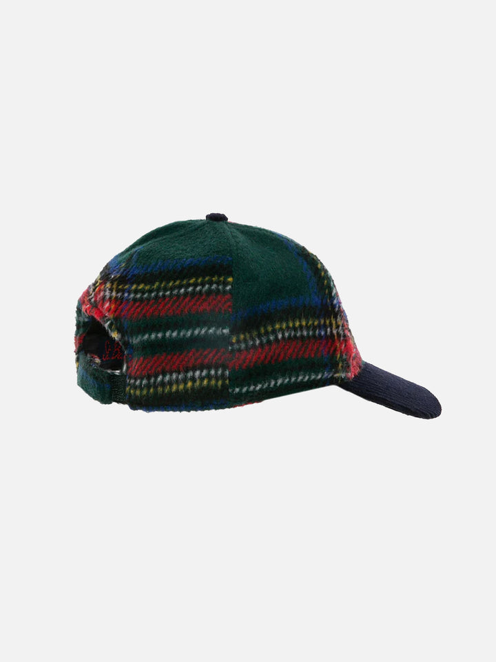 Tartan baseball cap with Bombardino embroidery - MC2 Saint Barth