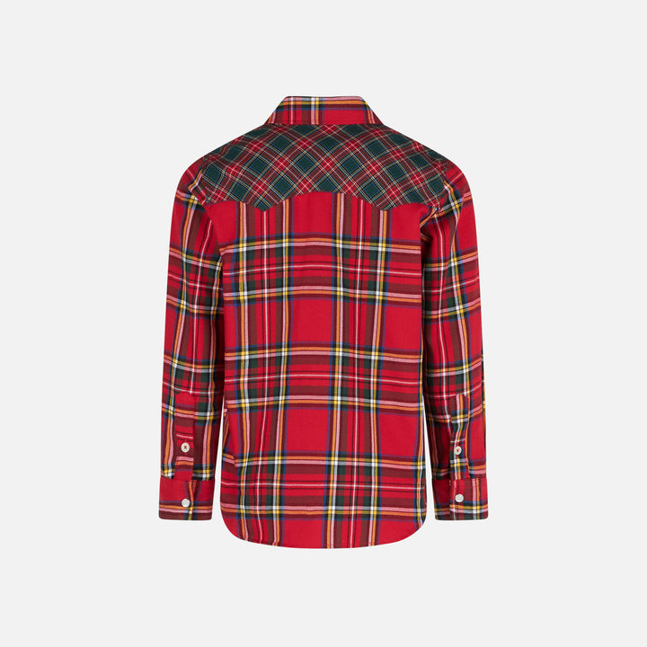 Boy shirt with tartan print - MC2 Saint Barth