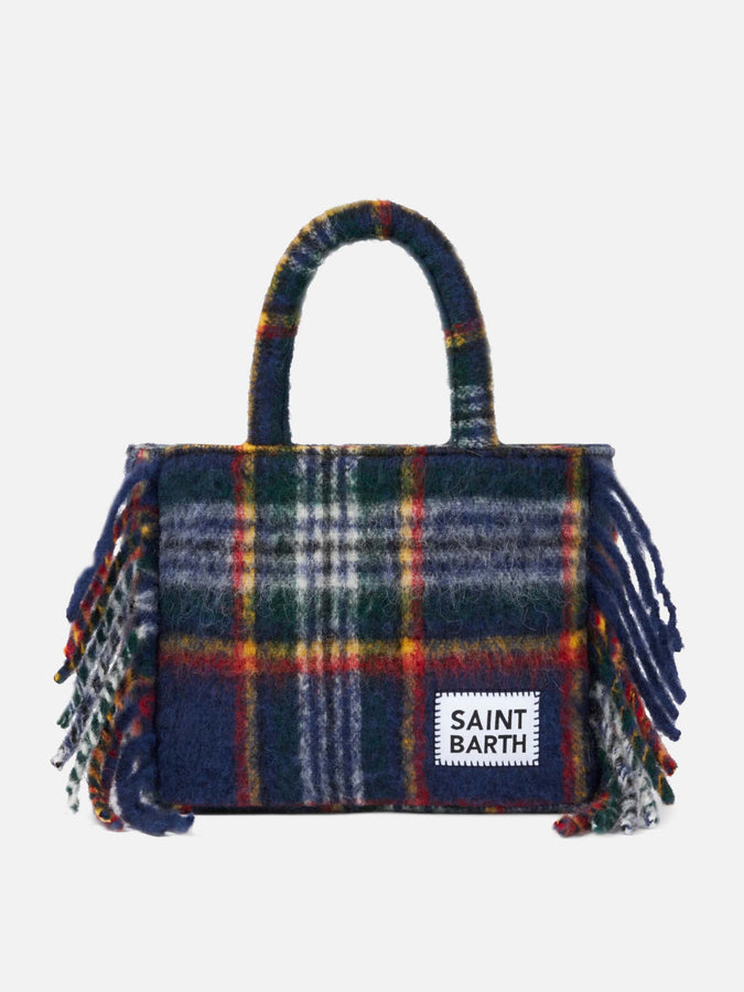 Mc2 Saint Barth borsa Colette coperta con stampa tartan