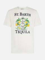 Herren-T-Shirt aus schwerer Baumwolle mit Tequila-Aufdruck