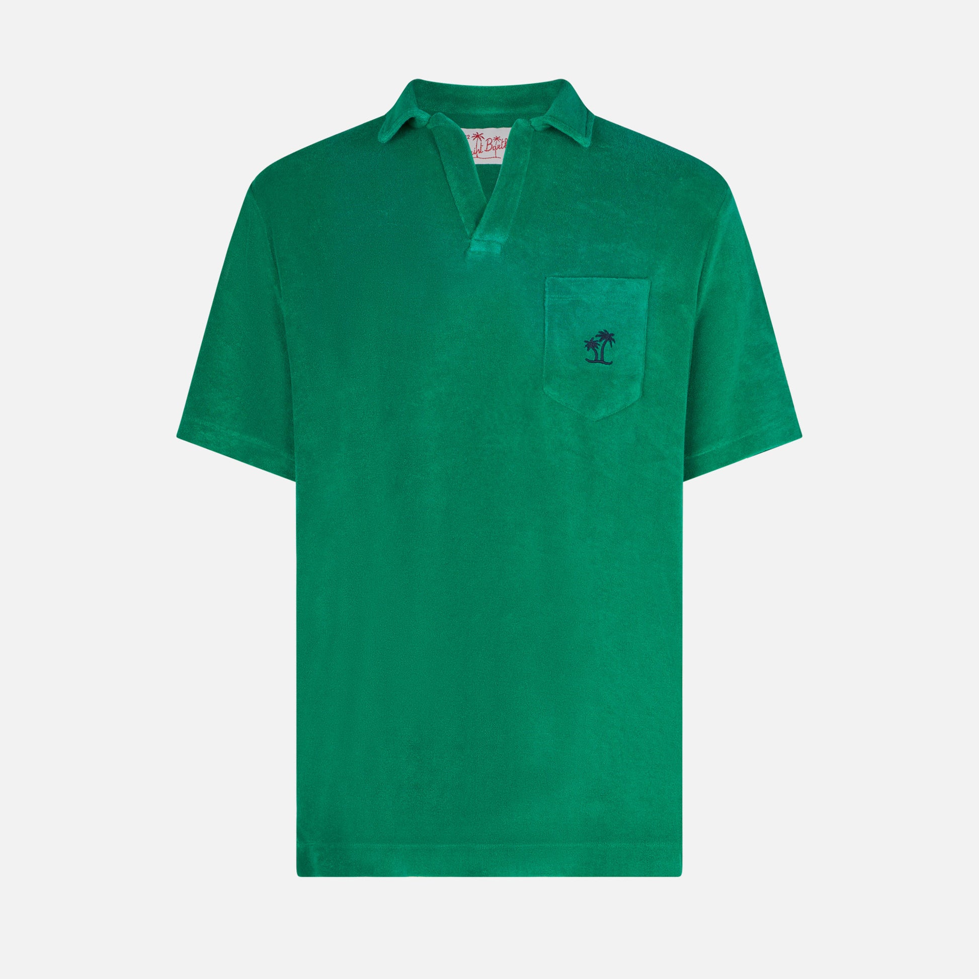 Man green terry polo - MC2 Saint Barth