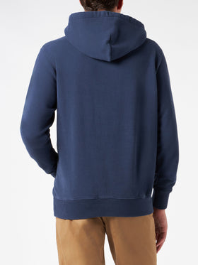 Man blue hoodie with St. Barth terry patch - MC2 Saint Barth