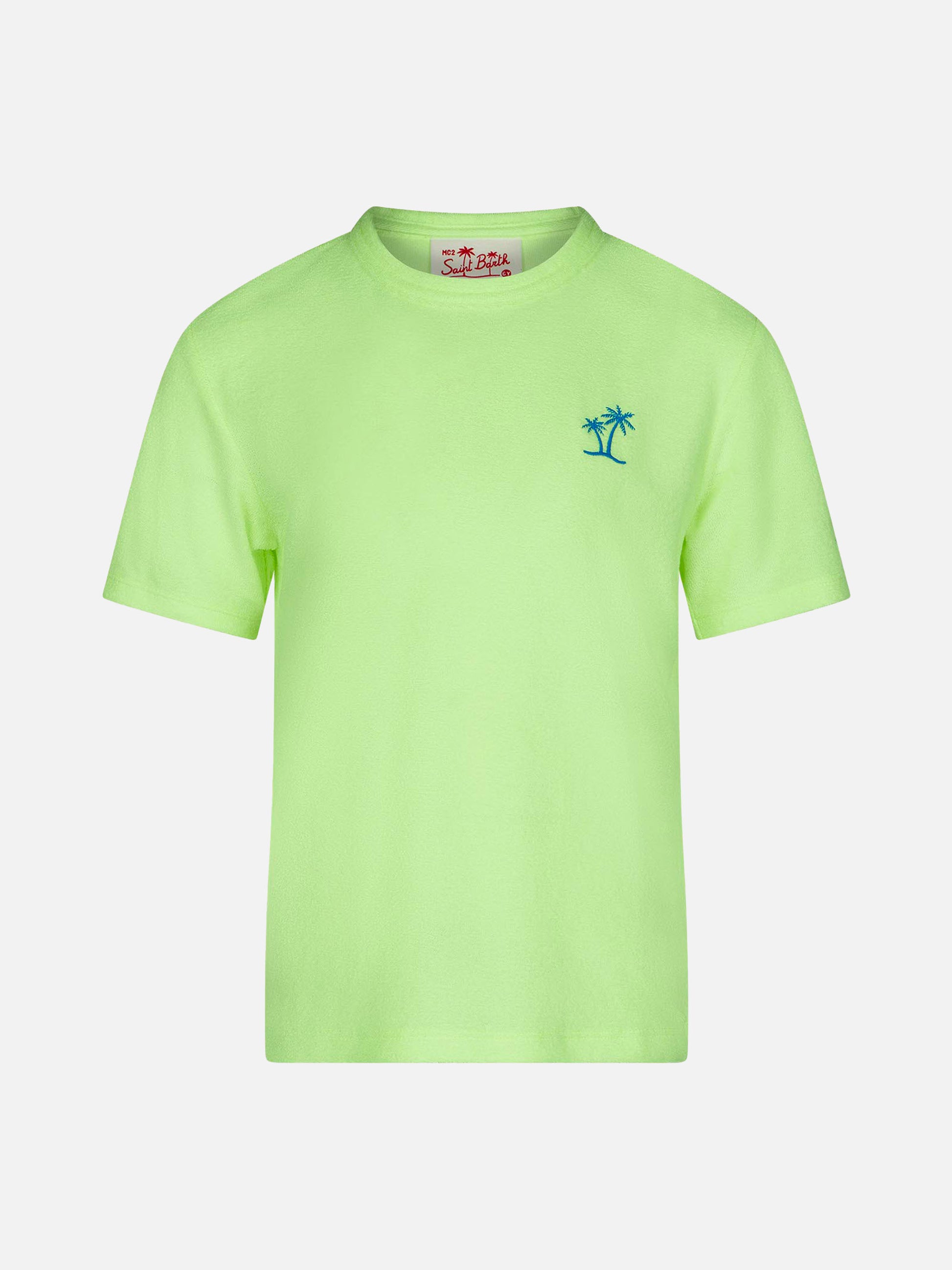 Boy yellow terry t-shirt with pocket - MC2 Saint Barth