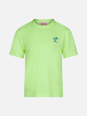 Boy yellow terry t-shirt with pocket - MC2 Saint Barth