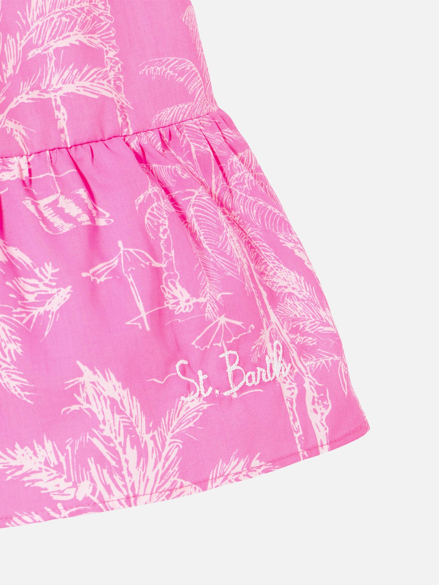 Girl dress with toile de jouy print - MC2 Saint Barth