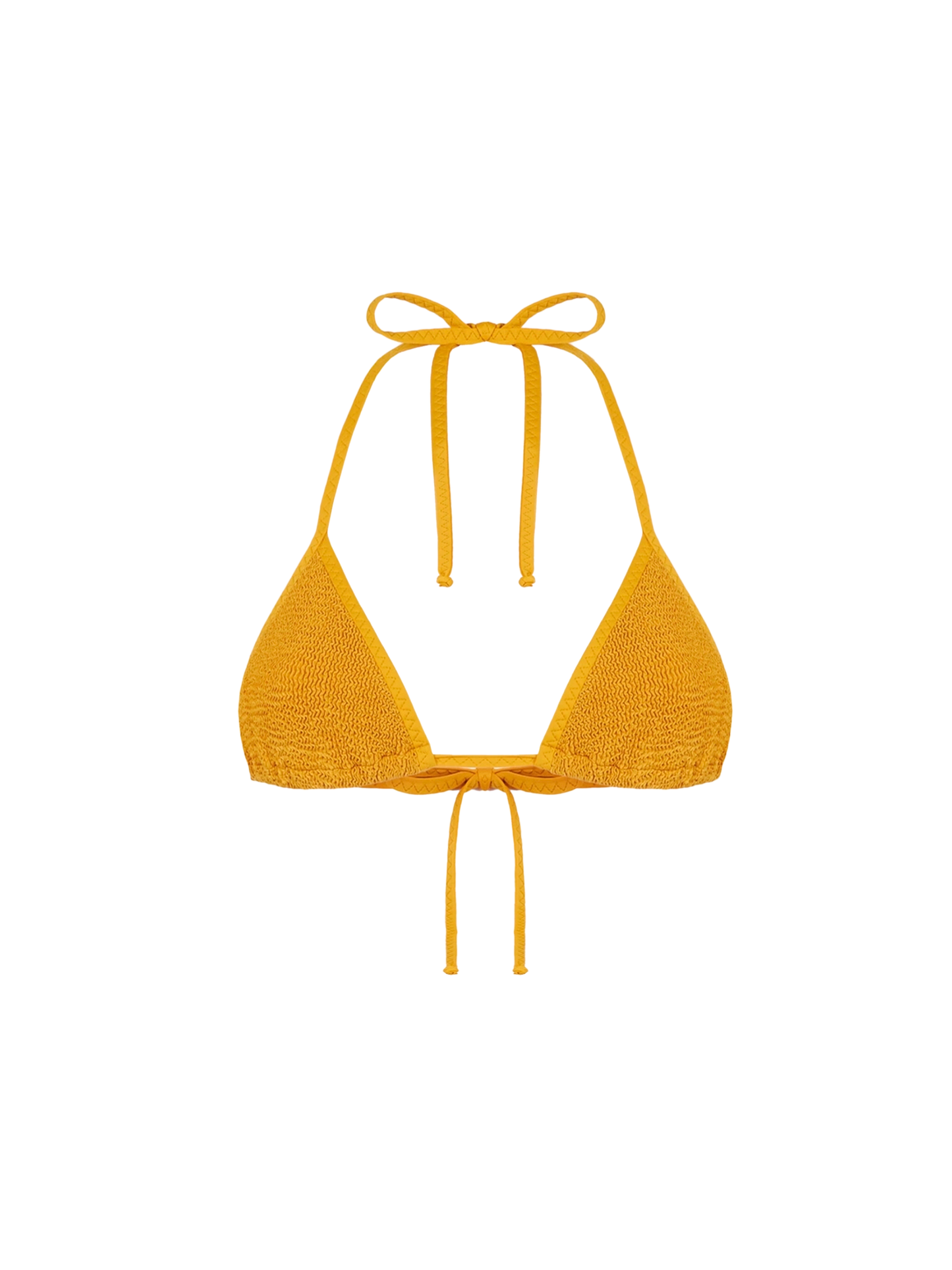 Woman ochre triangle top swimsuit - MC2 Saint Barth