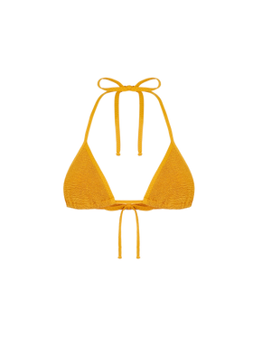 Woman ochre triangle top swimsuit - MC2 Saint Barth