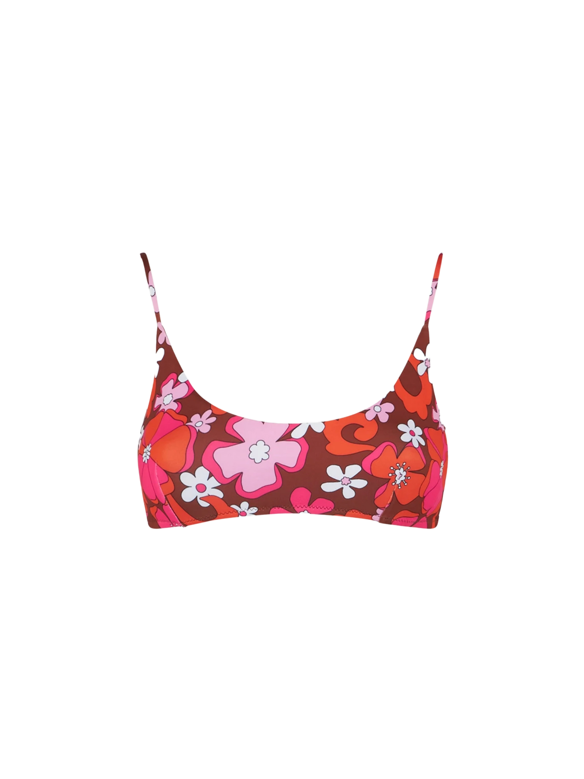Woman bralette swimsuit with flower print - MC2 Saint Barth