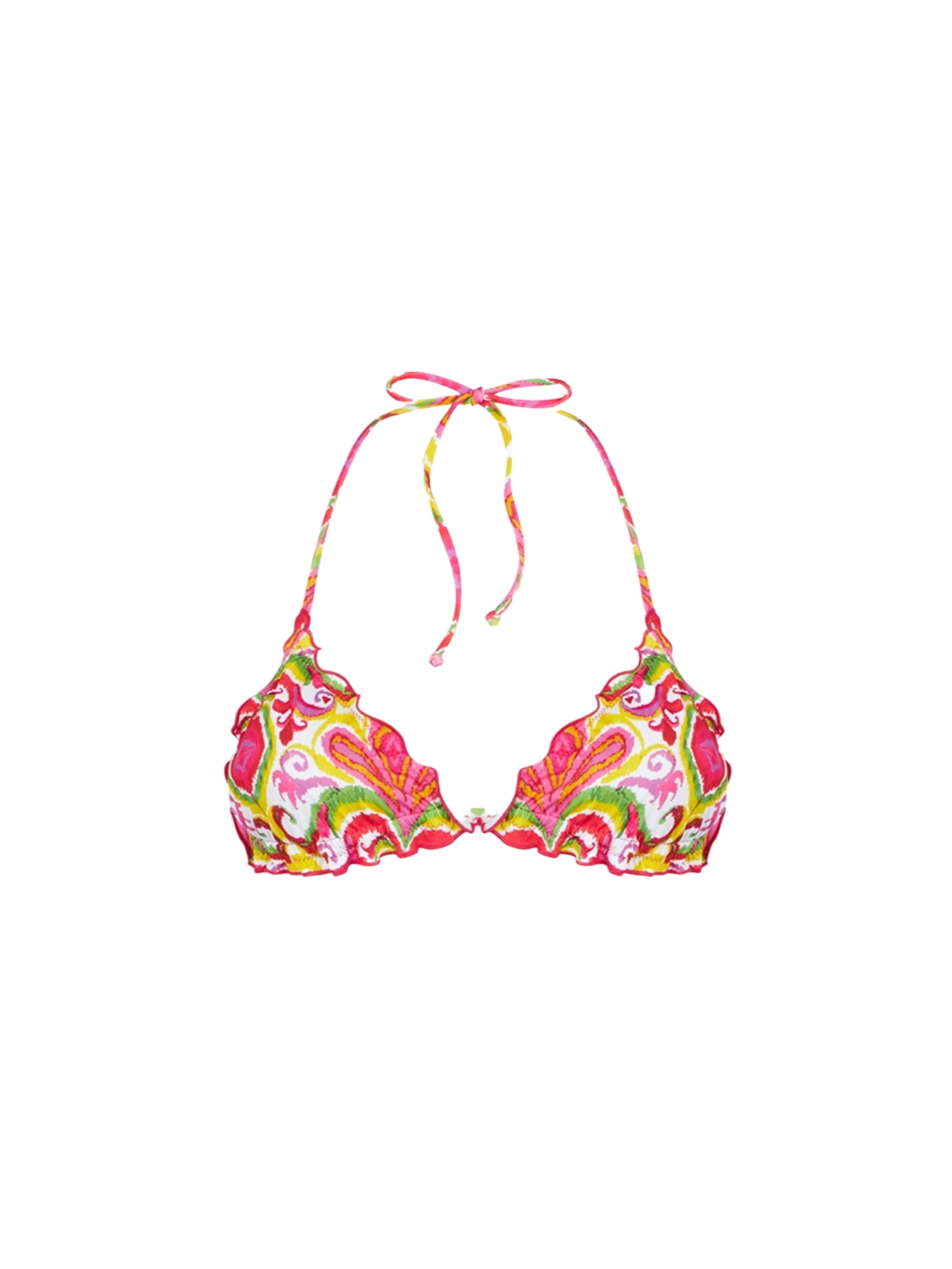 Woman triangle top swimsuit with ikat print - MC2 Saint Barth