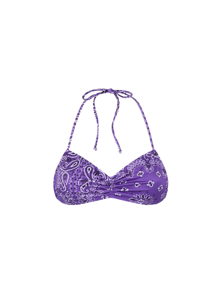 Costume da bagno donna top a fascia con stampa bandana