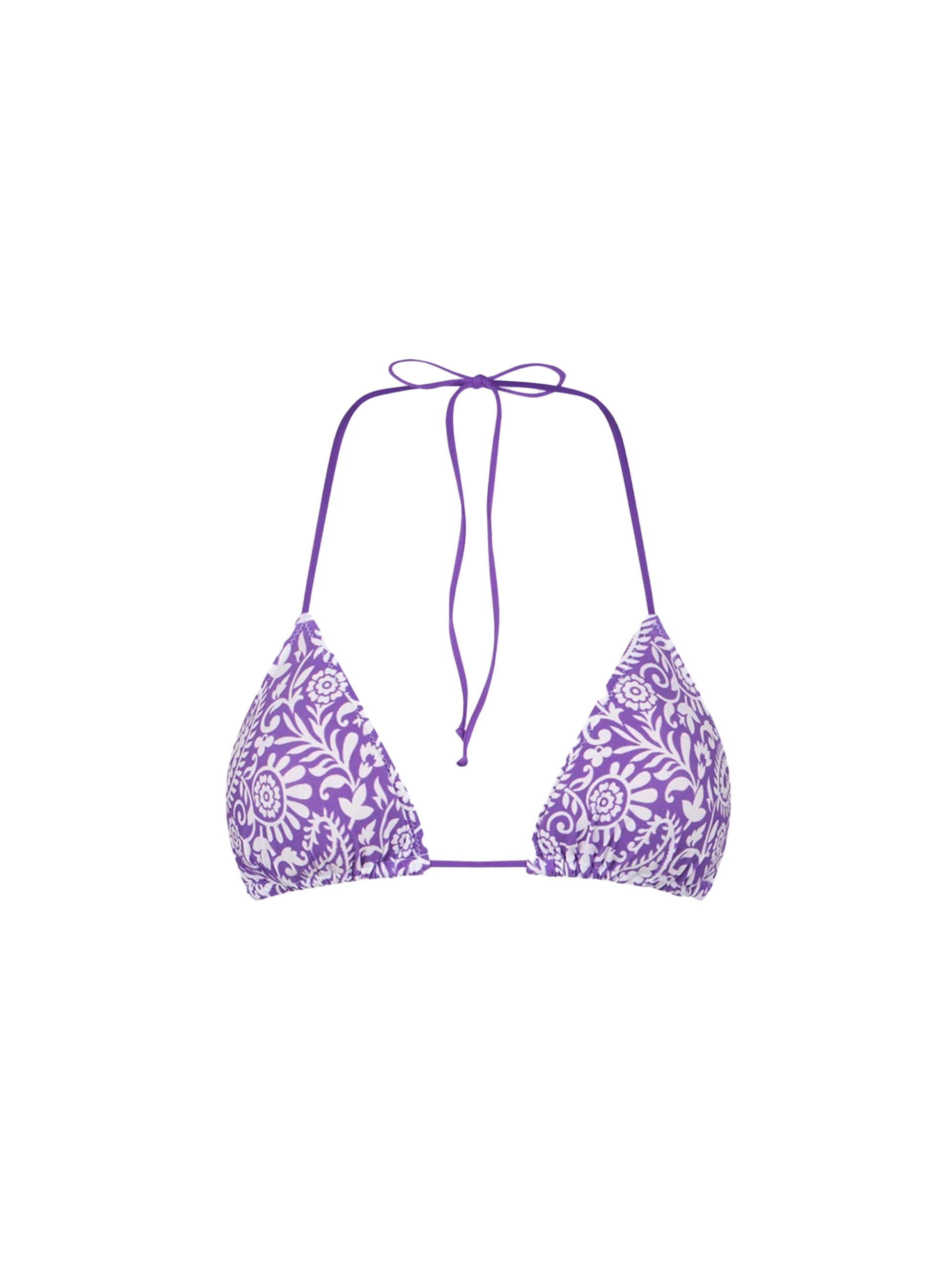 Woman triangle top with paisley print - MC2 Saint Barth