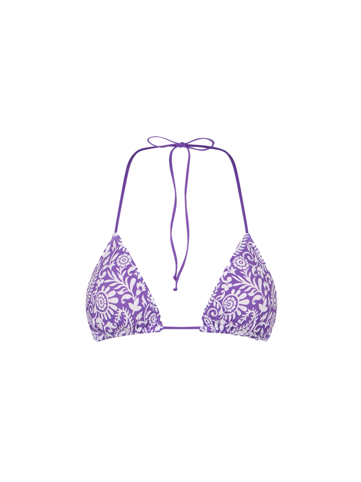 Damen-Triangel-Top mit Paisley-Print