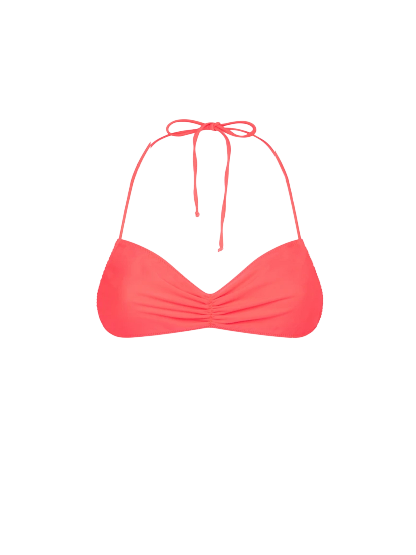 Woman fluo red bandeau top swimsuit - MC2 Saint Barth