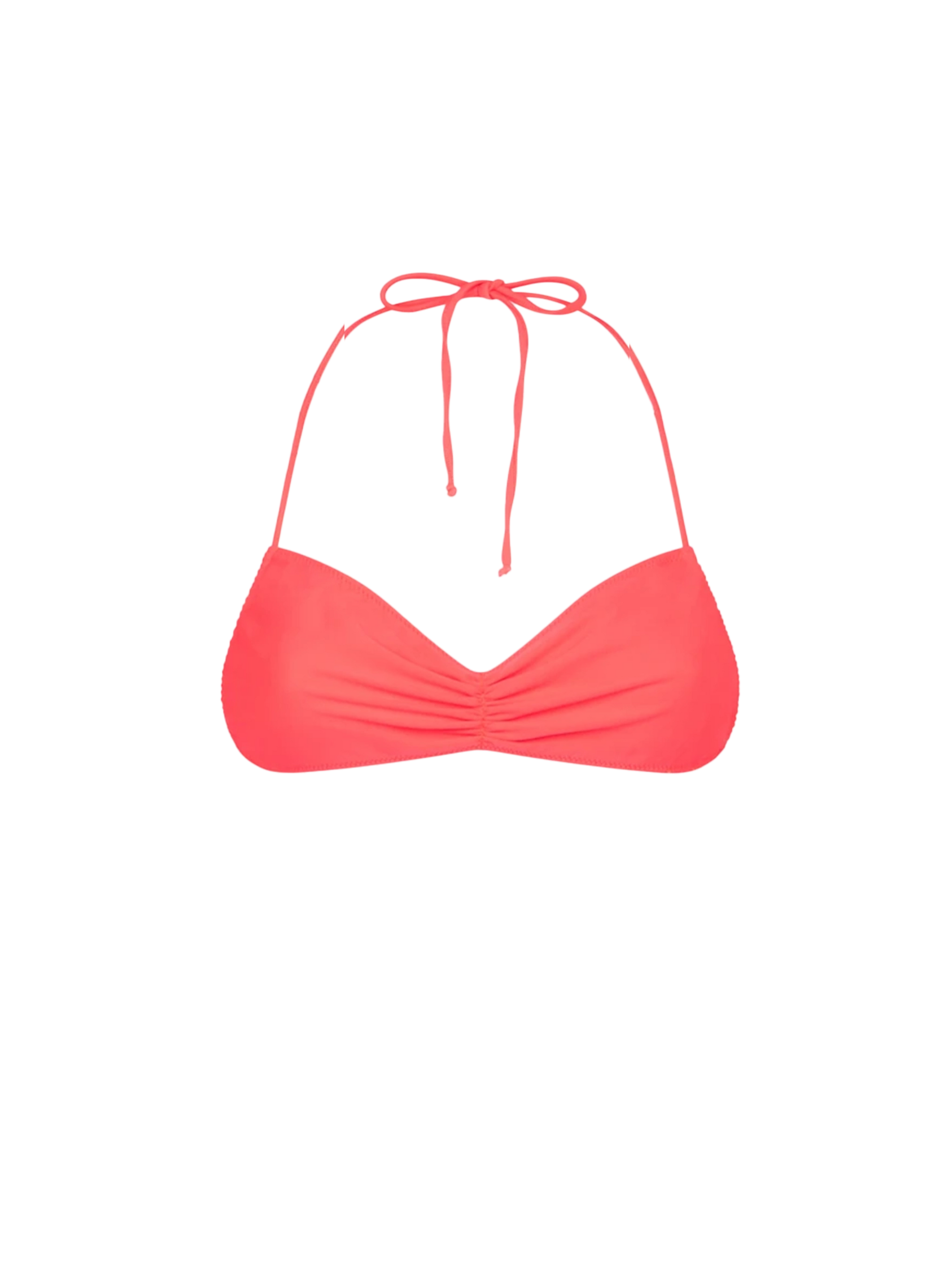 Woman fluo red bandeau top swimsuit - MC2 Saint Barth
