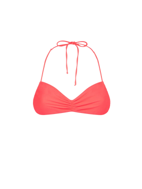Woman fluo red bandeau top swimsuit - MC2 Saint Barth
