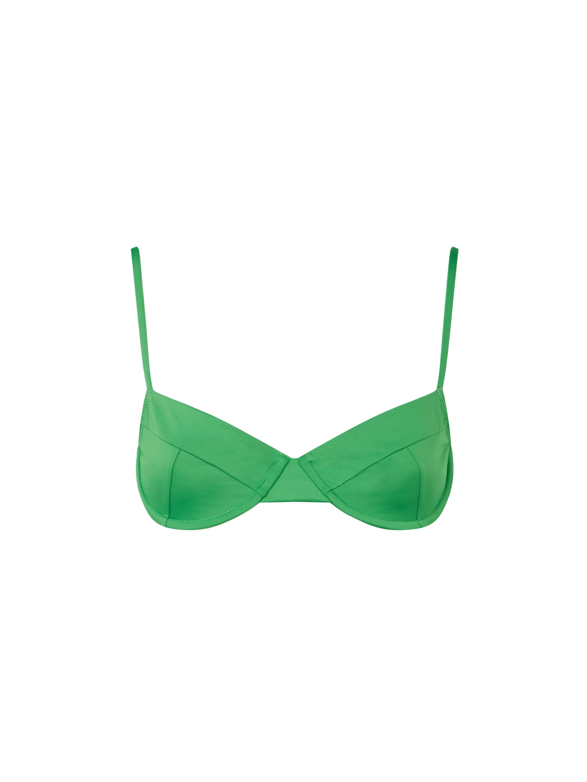 Woman green underwired bralette swimsuit - MC2 Saint Barth