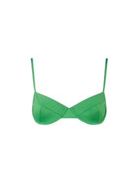Woman green underwired bralette swimsuit - MC2 Saint Barth