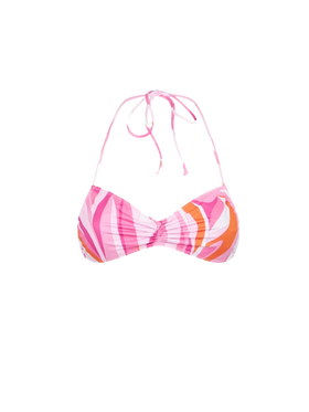 Woman bandeau top with wave print - MC2 Saint Barth