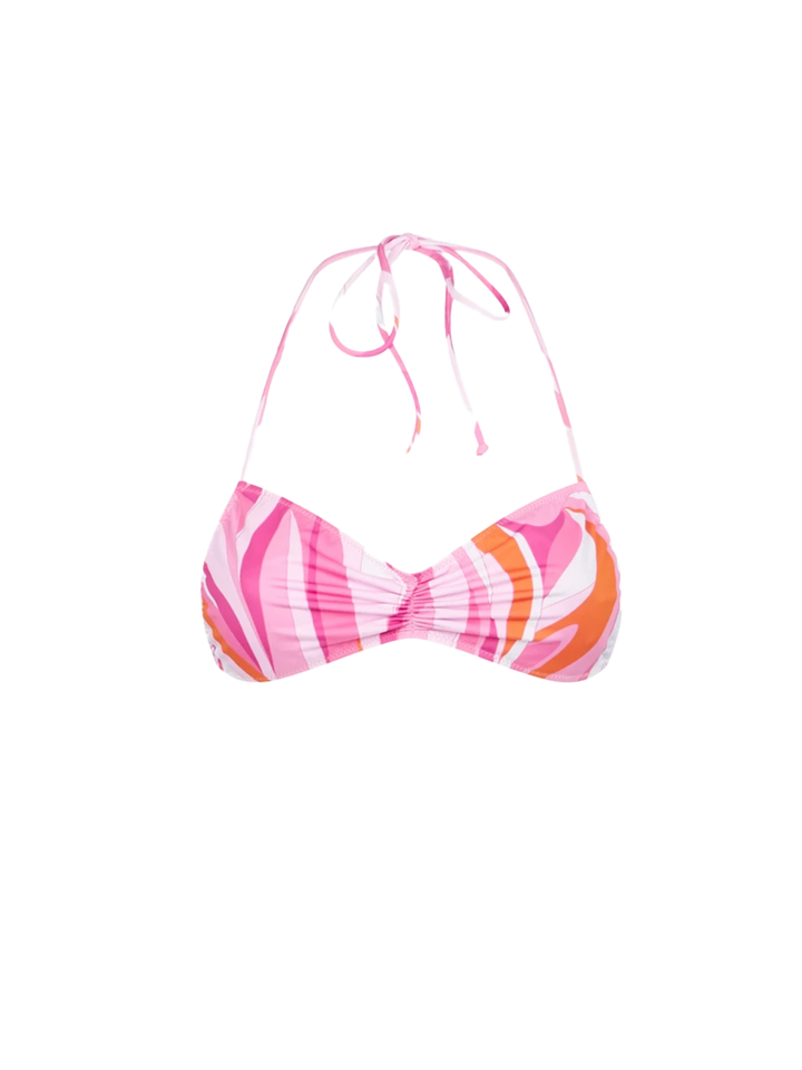 Top a fascia da donna con stampa onde