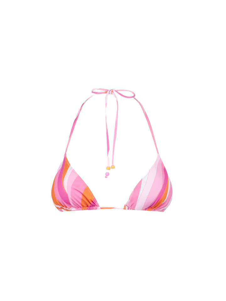 Top a triangolo da donna con stampa a onde