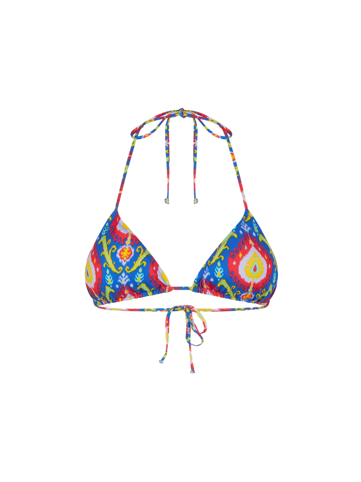 Woman triangle top with ikat print - MC2 Saint Barth