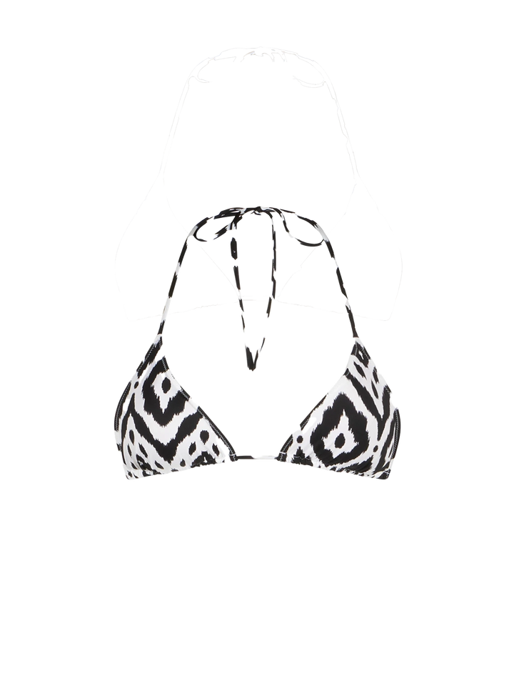 Woman triangle top swimsuit with ikat print - MC2 Saint Barth