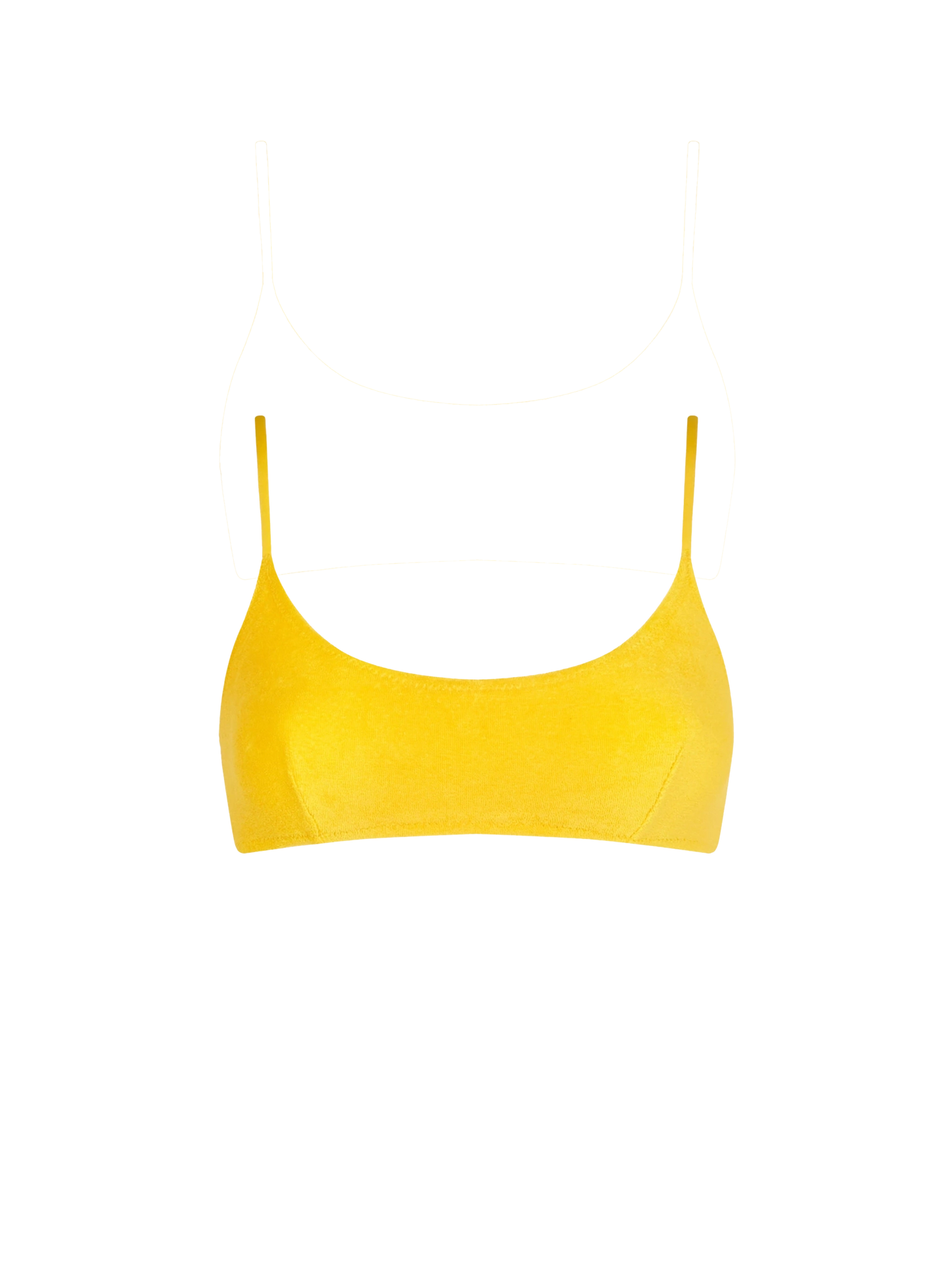 Woman yellow terry bralette swimsuit - MC2 Saint Barth