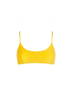 Woman yellow terry bralette swimsuit - MC2 Saint Barth