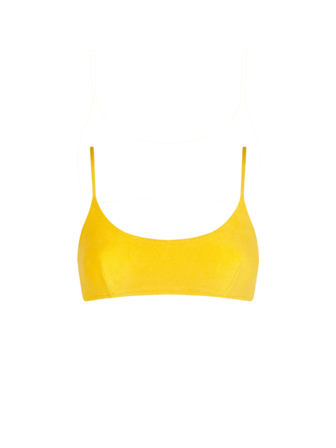 Woman yellow terry bralette swimsuit - MC2 Saint Barth