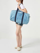 Travel duffel  denim bag