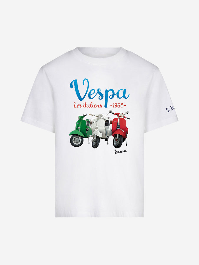 Mc2 Saint Barth T-shirt da bambino con stampa Vespa | Vespa® Edizione Speciale