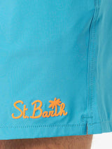 Man light blue comfort swim shorts