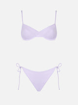 Woman lilac bralette bikini